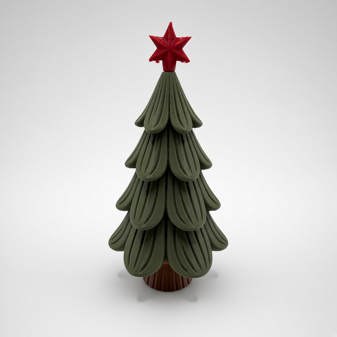 Árvore de Natal em camadas